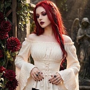 Cream Off-Shoulder Blouse